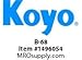 Koyo Bearing B-68 NEEDLE ROLLER BEARING DRAWN CUP FULL COMPLEMENT (Pack Of 8)