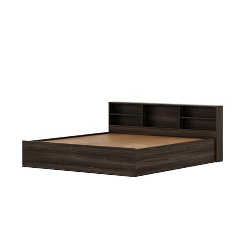 Image of Wakefit Bed | 1 Yr Warranty | King Size Bed, Comes with Storage Box, Noise Free, Density: 680-750 kg /m, Termite & Borer Resistant, Fits Mattresses Up to 8 Inches (Petra 78 x 72 - Wyoming Maple)
