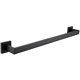 LANC Toalleros negros de 20 pulgadas para baño, A8804MB-5P1