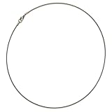 Auriga Fine Jewelry Collar de cadena de eslabones de acero inoxidable pulido y texturizado de 40,6 cm