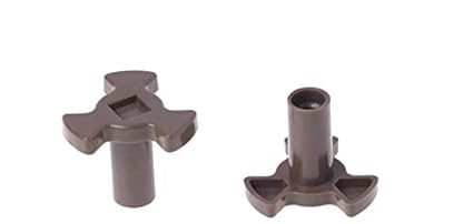 AMAZOR Microwave Oven Turntable Roller Turntable Coupler Microwave Shaft, Small Microwave Oven Roller Support Coupler Tray Shaft, Glass Tray Drive Coupling (Small Support) (Long Support Pack of 2)