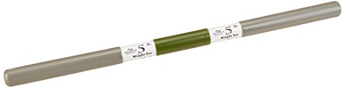 Sammons Preston Rehab Weight Bars, Therapy Rehabilitation and Exercise Equipment for Men, Women, Elderly, Color Coded Medical Recovery Aid for Patient Home and Clinical Use, 5 Pounds, Dark Green