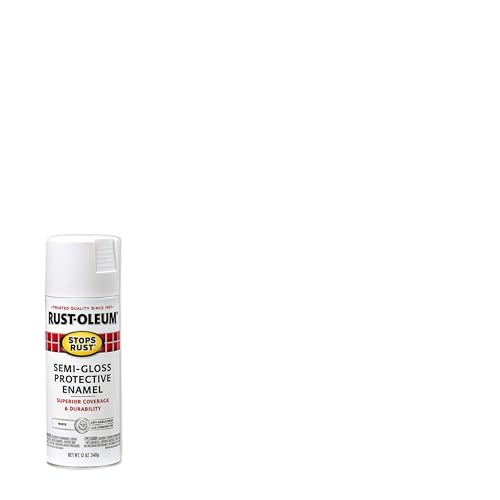 Image of Rust-Oleum 7797830-6PK Stops Rust Spray Paint, 12 oz, Semi-Gloss White, 6 Pack