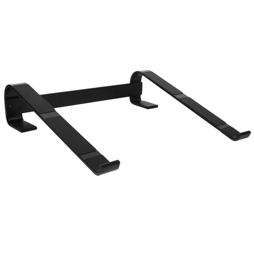 PERSELOSO Soporte para Computadora Portátil de Aleación de Aluminio Negro Soporte de Escritorio Ligero y Estable para Laptop Adecuado para Oficina y Uso en Mesa