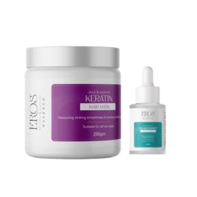 Keratin Hair Mask & Hyaluronic Acid Serum Set Nourishing Hair Mask & Brightening Face Serum | Natural Glow, Deep Repair & Radiant Skin-image-35