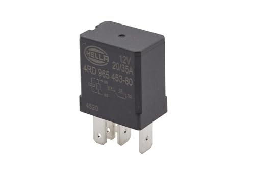 HELLA 4RD 965 453-801 Relé, corriente de trabajo - 12V - 5polos - contacto conmutador - Cant.: 1