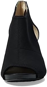 LifeStride Women's Mod Cutout Peeptoe Heeled Sandals Black 9 W Review | Image 1