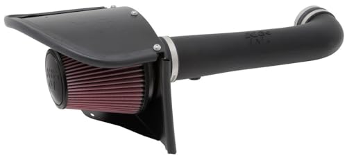 Image of K&N Cold Air Intake System: High-Flow Air Filter, Increase Performance & Towing: Compatible with 2012-2018 JEEP: Wrangler, Wrangler JK, 57-1566