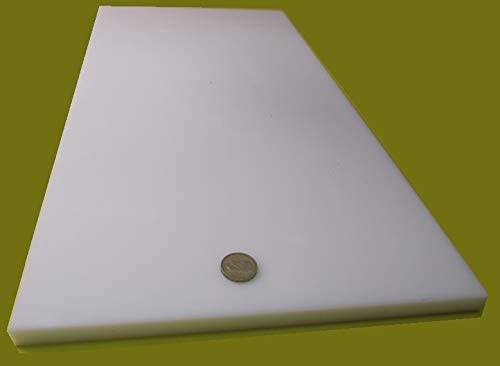 HDPE (High Density Polyethylene) White Sheet .625" (5/8") x 12" x 24" 1 pc