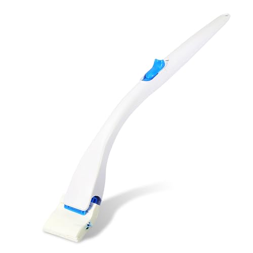Refillable Flushable Toilet Cleaner Brush, Scrubbing Bubbles Toilet Wand Starter Kit with Toilet Bowl Cleaner Refills, Toilet Wand and Refills for Bathroom Cleaning Supplies