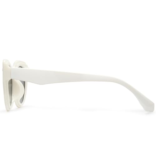 Cyxus Retro Cat Eye Sunglasses For Women Men Oval Thick Frame Vintage Shades UV400 Protection 11593