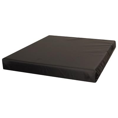 Comfortable Rattan Chair Seat Pads 4cm Thick Cushion with Waterproof Zipper Cover – Easy to Clean for Indoor & Outdoor, Garden Furniture, Kitchen, Dining, Patio & Office (Black, 24" x 24")