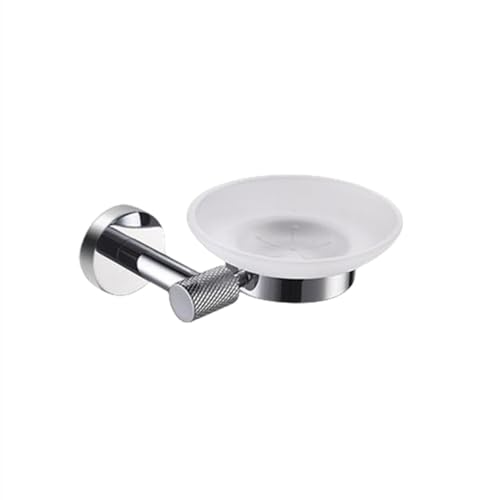 Juego de accesorios de baño cromados para montaje en pared, estante de baño moleteado, colgador de papel higiénico, toallero, toallero, jabonera de acero inoxidable para baños modernos