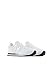 Armani Exchange Women's AX Logo Trainer, White + Silver, 8.5