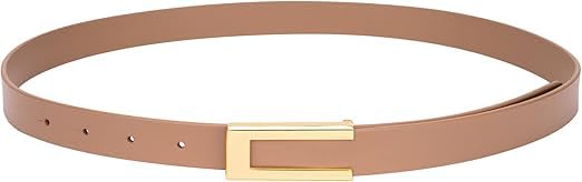 starflyer Pack Skinny Women Leather Belt for Dresses Thin Waist Belt for Jeans Pants with Gold Buckle.-picture-18