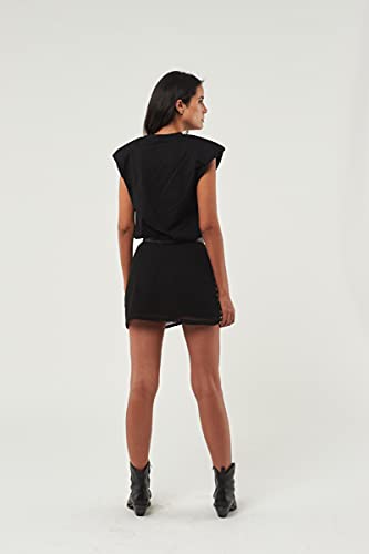 Seta Apparel Women's Éclair Embellished Mini Skirt3