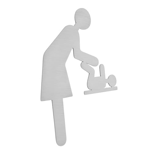 Alipis Señal de Cambio de Pañal para Letrero Indicativo de Instalaciones para Bebés Instalar Paredes