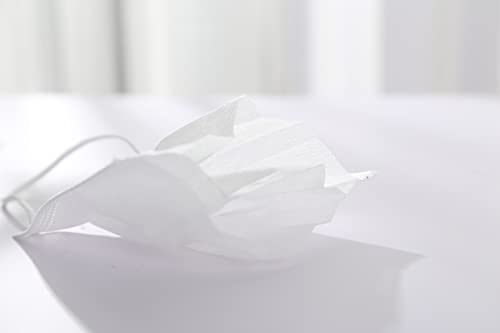 EUROPAPA® Weiss Medizinisch Type IIR Norm EN14683 TÜV CE zertifizierte Mundschutzmasken OP Masken 3-lagig Mundschutz Gesichtsmaske Einwegmaske BFE ≥ 98%, 1 Box (50 Stück)