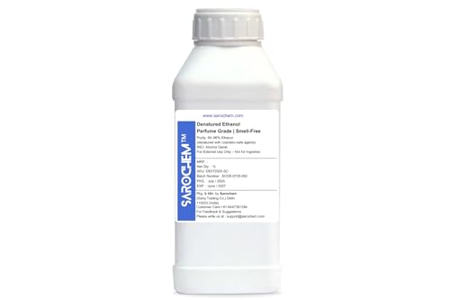 Image of Sarochem Denatured Ethanol (Perfume Grade) (1LTR) - High Purity Alcohol for Perfume Making, DIY Fragrances & Cosmetics