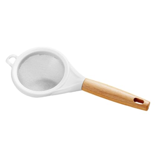 Mikinona Colador de Fina Inoxidable Madera Hornear y Filtrar y Casa