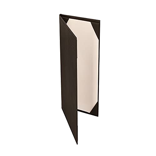 menu covers made of premium faux leather 10-pack - 42534 x 1134 - wine list - bar menu brown 2 views