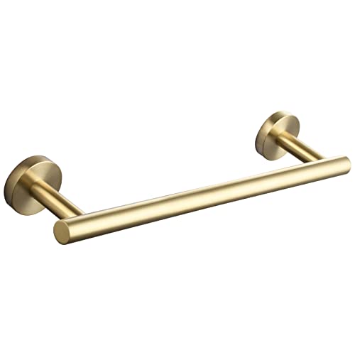 Tecmolog Support Serviette Murale à Visser en Acier Inoxydable Barre Porte Serviette 40 cm Salle de Bain, Or Brossé, SBH242J-4