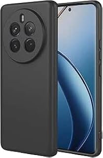 جراب متوافق مع موبايل اوبو ريلمي 12 برو بلس - غطاء حماية ناعم ورفيع من السيليكون والبولي يوريثين الحراري - أسود