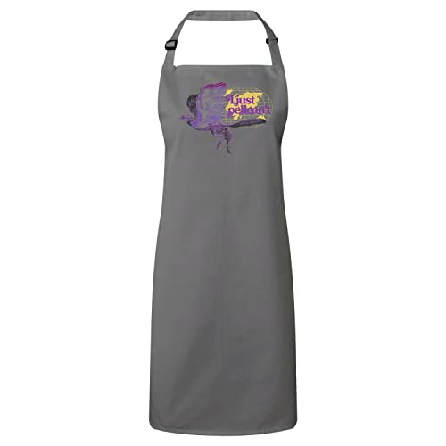 Tablier cuisine gris Fabulous Pelican't humour vintage coton réglable