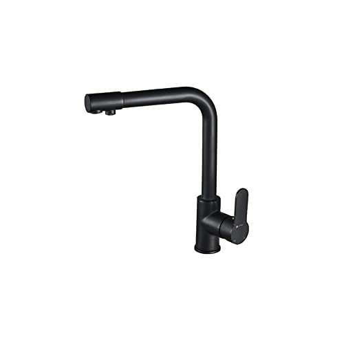 Robinet de cuisine en laiton avec disque céramique et mitigeur chaud froid durable
