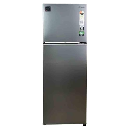 Panasonic NR-TG368BVHN 2 Door Refrigerator with Inverter Technology With AI Econavi,Energy Efficient, Prime Convertable 322Ltr Storage Capacity With 35 Ltr Big Veg Basket & Stylish Silver Finish