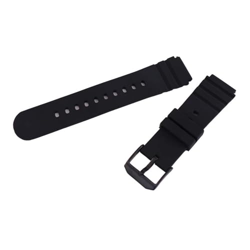 Bracelet montre homme 21mm caoutchouc noir rechange sport compatible Luminox 3000