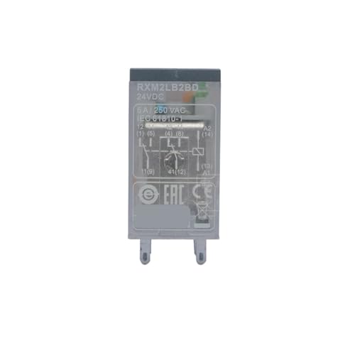 Relé pequeño RXM2LB2BD DC24V de 8 pines con indicador LED para control industrial