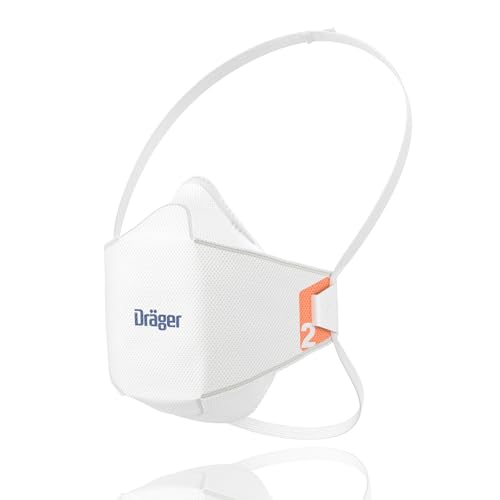 Dräger X-plore 1920 Mascarilla de protección respiratoria FFP2, 3 máscaras antipolvo para trabajos de construcción, bricolaje, pintura, Talla M/L
