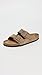 Birkenstock Arizona Soft Footbed Taupe Suede Regular Width - EU Size 40 / Women's US Size 9-9.5 / Men's US Size 7-7.5