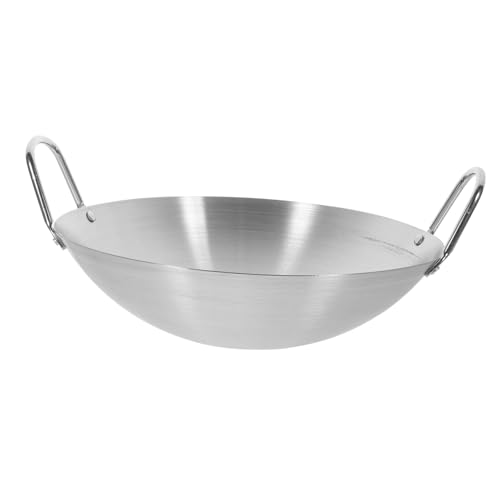 Wok de Acero Inoxidable Milisten Redondo Pequeño
