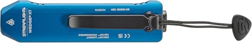 Image of Streamlight 88825 Wedge XT 500-Lumen 1,900-Candela Flat Everyday Carry Flashlight, Includes USB-Cable and Pocket Lanyard, Blue C.O.P.S. Edition