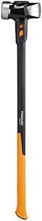 Fiskars Vorschlaghammer IsoCore L zum Eintreiben von Holzpfählen oder Abbrucharbeiten, Länge: 92 cm, Gewicht: 4,76 kg, Schwarz/Orange, 1020219
