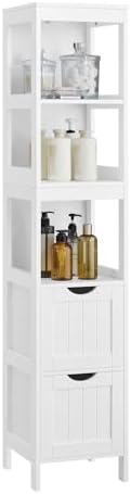 VASAGLE Bathroom Floor Cabinet, Freestanding Bathroom Storage Uni...