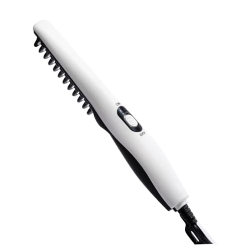 OATIPHO 1 Pieza Cepillo Alisador de Eléctrico Portátil para Cuidado Peina para Hombres y Mujeres para Tipo de Barbas Protección Térmica