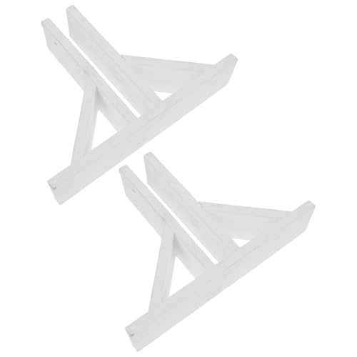 Support de Base de Clôture en Bois Blanc x2 Anti-basculement