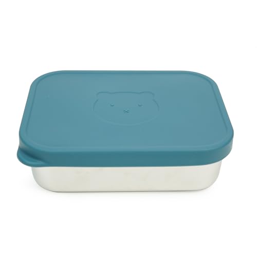 Stainless Steel Bento Box for Kids Adults, Toddler Lunch Box Containers with Silicone Lid,Removable...