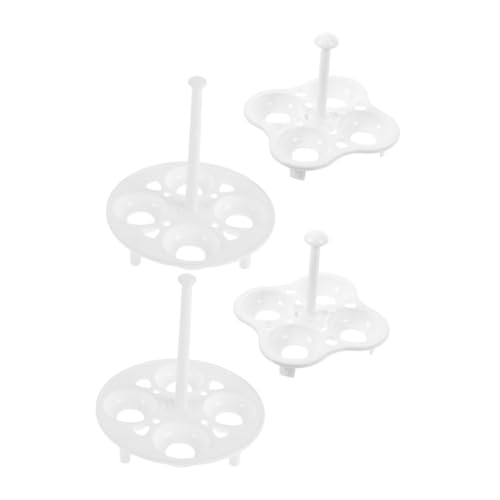 iplusmile Rejilla Para Vaporera De Huevos (4 Unidades): Salvamanteles De Plástico Para Ollas A Presión, Para Cocinar 4 Huevos De Gallina, Soportes Apilables Para Cocinar Al Vapor, Redondos
