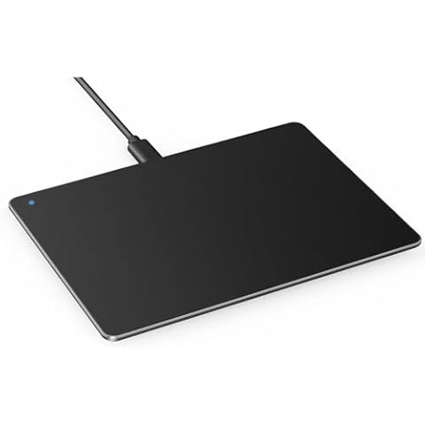 HongMall External Trackpad, Wired Ultra Slim Trackpad with Multi-Touch Gestures, Plug & Play- No Latency, Touchpad Mouse for Windows 7/8/10/11- Black Cover