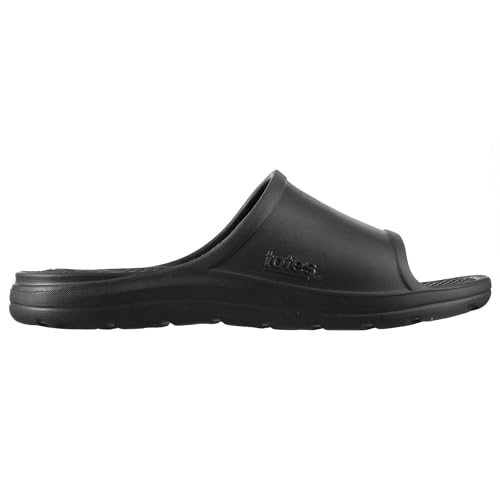 Image of Totes Men's Everywear Slide Sandals Lightweight Waterproof Comfort Slides with Cushioned Footbed for Pool, Beach & Everyday Wear