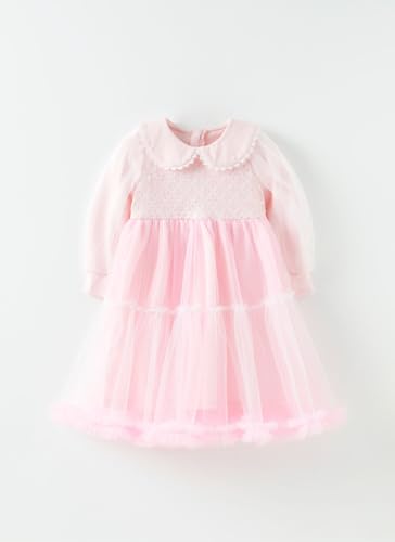 Blossoming Charm Flower Sequin Tutu Dress for Girls 3t-7years, Blue, Pink2