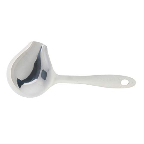 Colher de sopa de aço inoxidável Almencla com filtro de cozinha de boca de pato para servir alimento