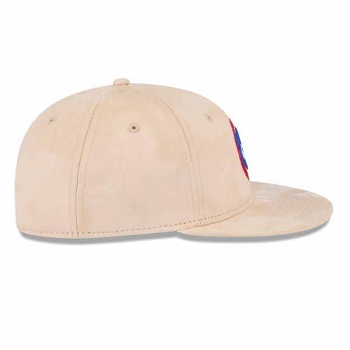 New Era Chicago Cubs 9FIFTY Cooperstown Stone Suede Retro Crown Snapback Cap, Adjustable Hat - Image 4