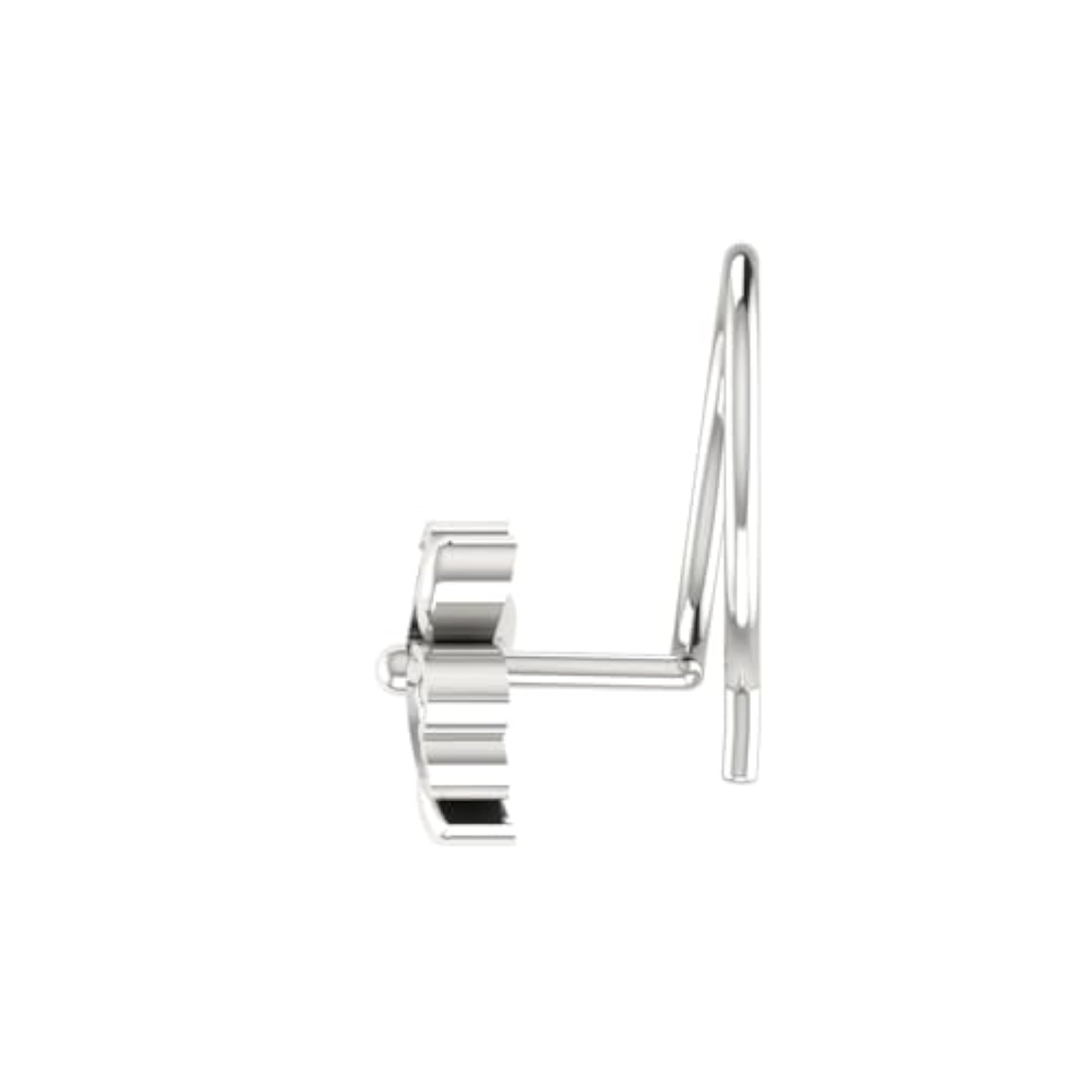 Women's 14Kt White Gold Stud Nosering