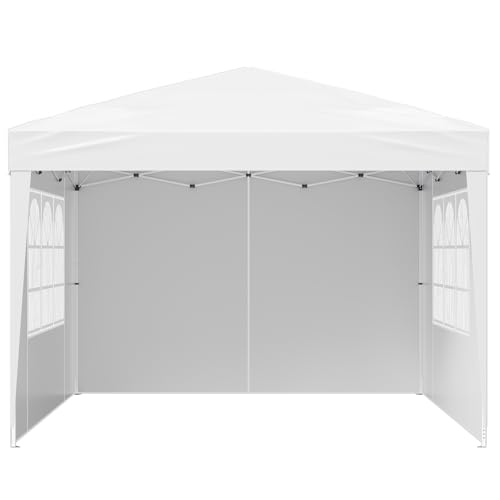 VEVOR Pop Up Canopy, 10 x 10 FT Instant Canopy Portable Gazebo with 3 Sidewalls & 2 Ventilated Windows, Height Adjustable Pop-Up Outdoor Shelter Tent for Events, Patio, Backyard, Party, Parking 9 VEVOR Pop Up Canopy, 10 x 10 FT Instant Canopy Portable Gazebo with 3 Sidewalls & 2 Ventilated Windows, Height Adjustable Pop-Up Outdoor Shelter Tent for Events, Patio, Backyard, Party, Parking - Image 9
