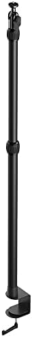Elgato Master Mount L, pince pour bureau haut de gamme avec perche télescopique jusqu’à 125 cm et filetage 1/4" pour fixer des lumières, caméras et micros, idéale pour streaming, visio et studios